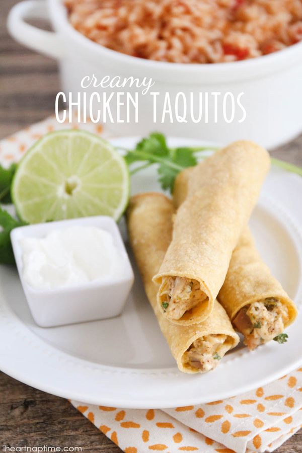 Creamy Chicken Taquitos