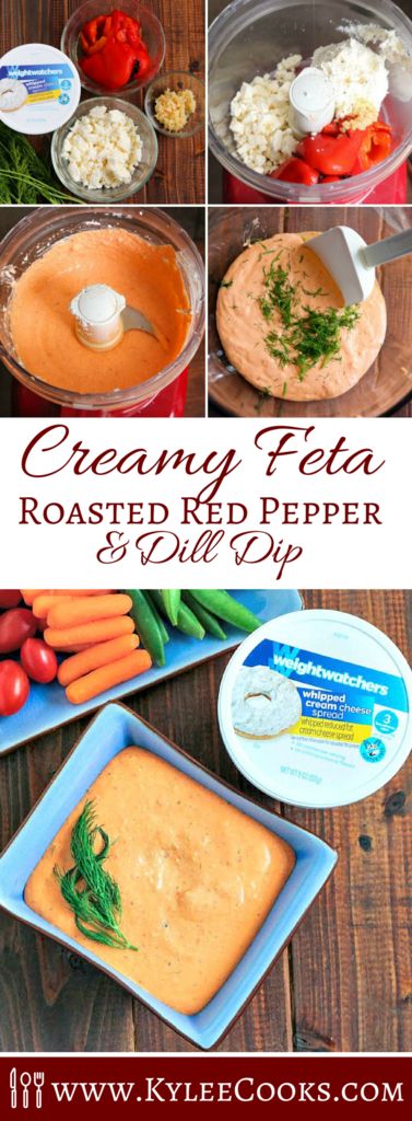 Creamy Feta, Roasted Red Pepper & Dill Dip