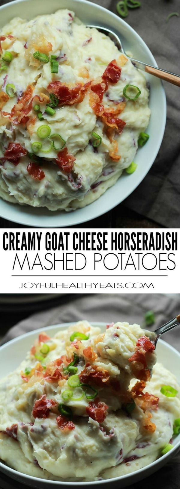 Creamy Goat Cheese Horseradish Mashed Potatoes