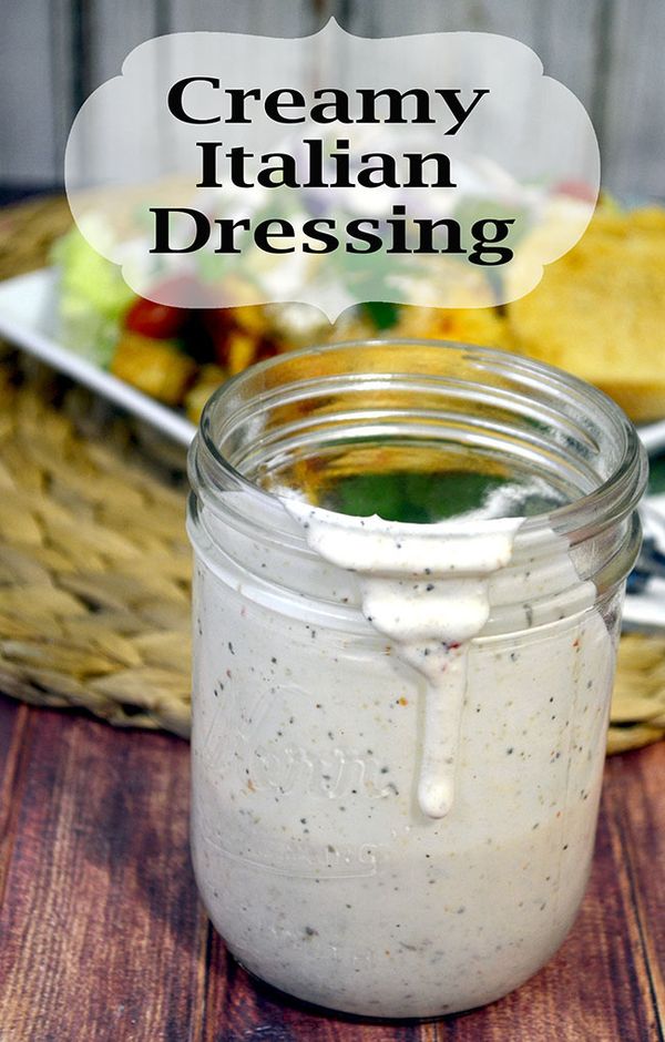 Creamy Italian Salad Dressing