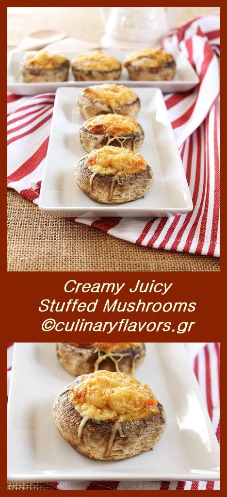 Creamy Juicy Stuffed Mushrooms