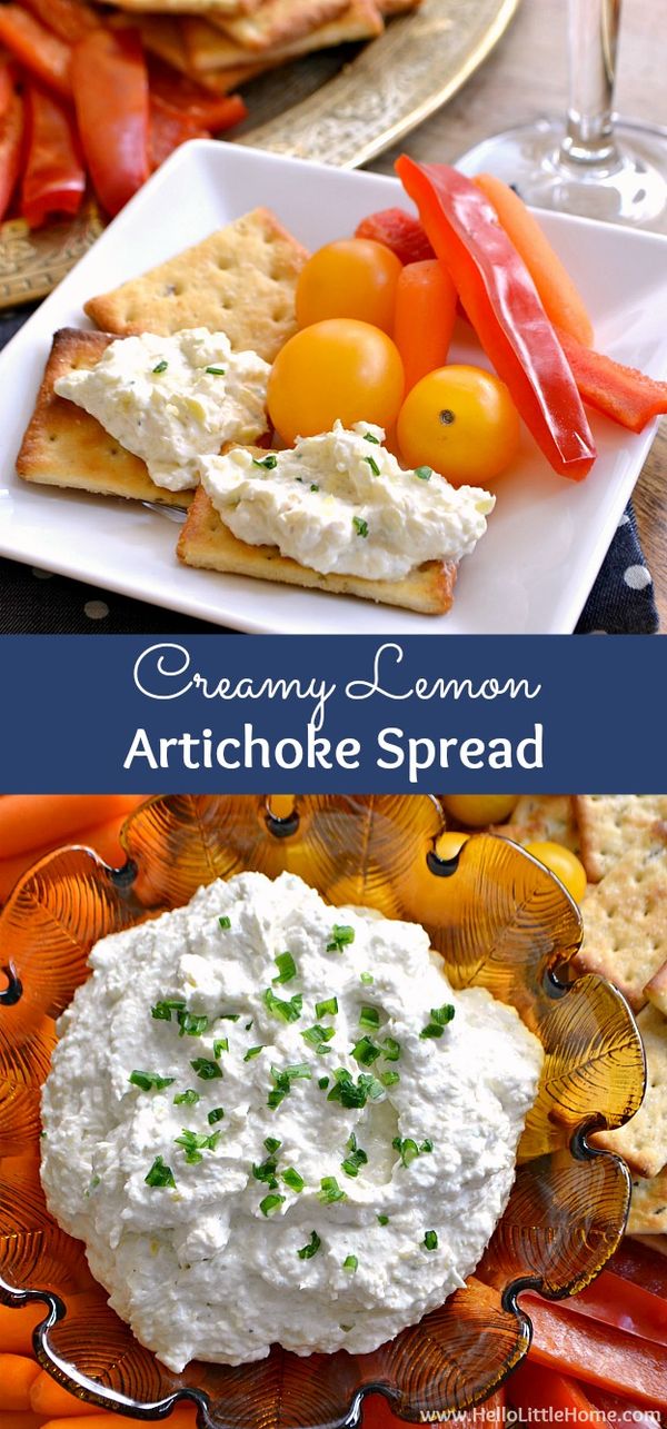 Creamy Lemon Artichoke Spread