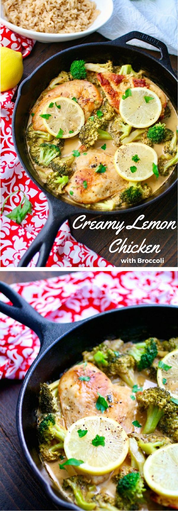 Creamy Lemon Chicken with Broccoli