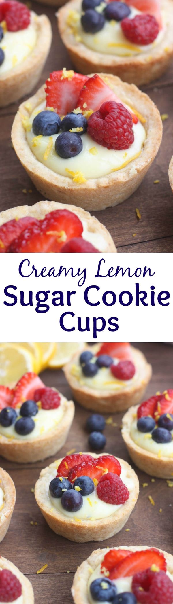 Creamy Lemon Sugar Cookie Cups