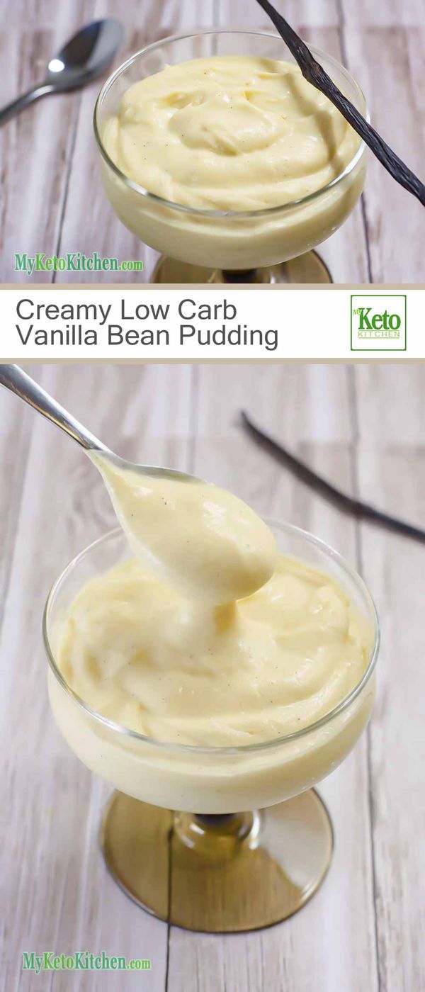 Creamy Low Carb Vanilla Bean Pudding