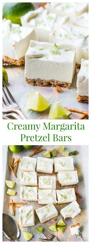 Creamy Margarita Pretzel Bars