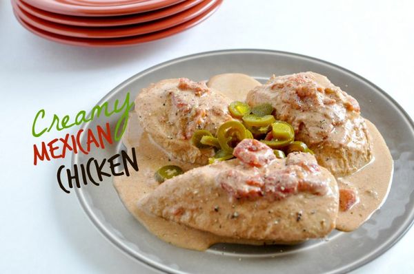 Creamy Mexican Slow Cooker Chicken – Low Carb, Gluten Free