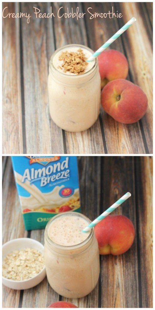 Creamy Peach Cobbler Smoothie