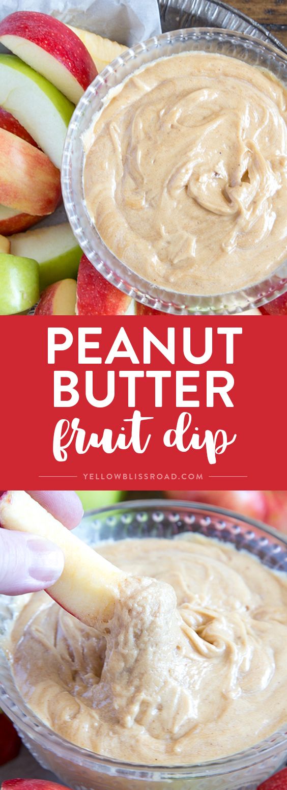 Creamy Peanut Butter Apple Dip