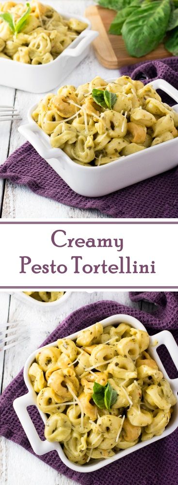 Creamy Pesto Tortellini