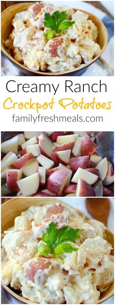 Creamy Ranch Crockpot Potatoes