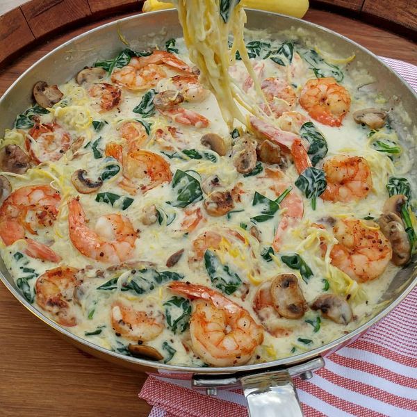 Creamy Shrimp & Zoodles