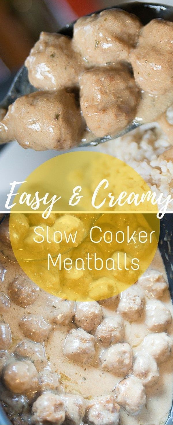 Creamy Slow Cooker Meatballs