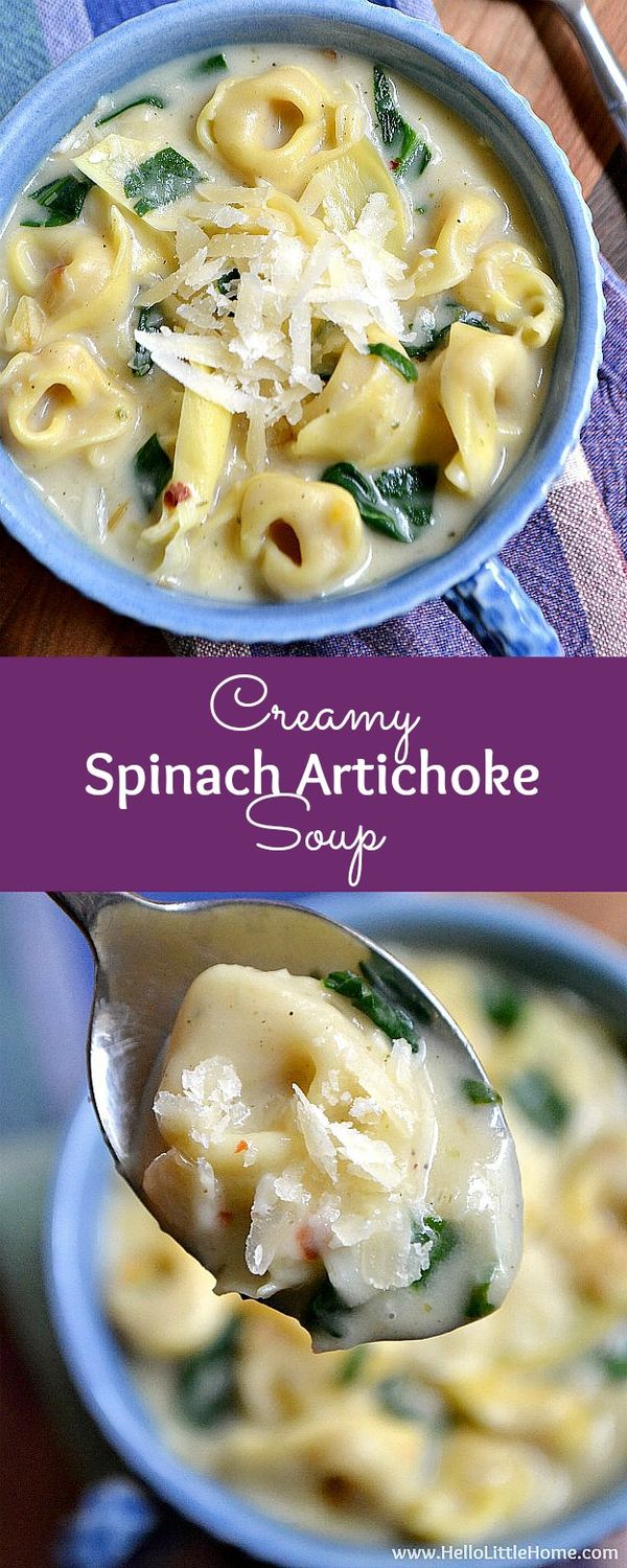 Creamy Spinach Artichoke Soup