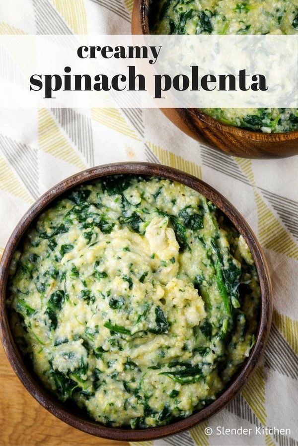 Creamy Spinach Polenta