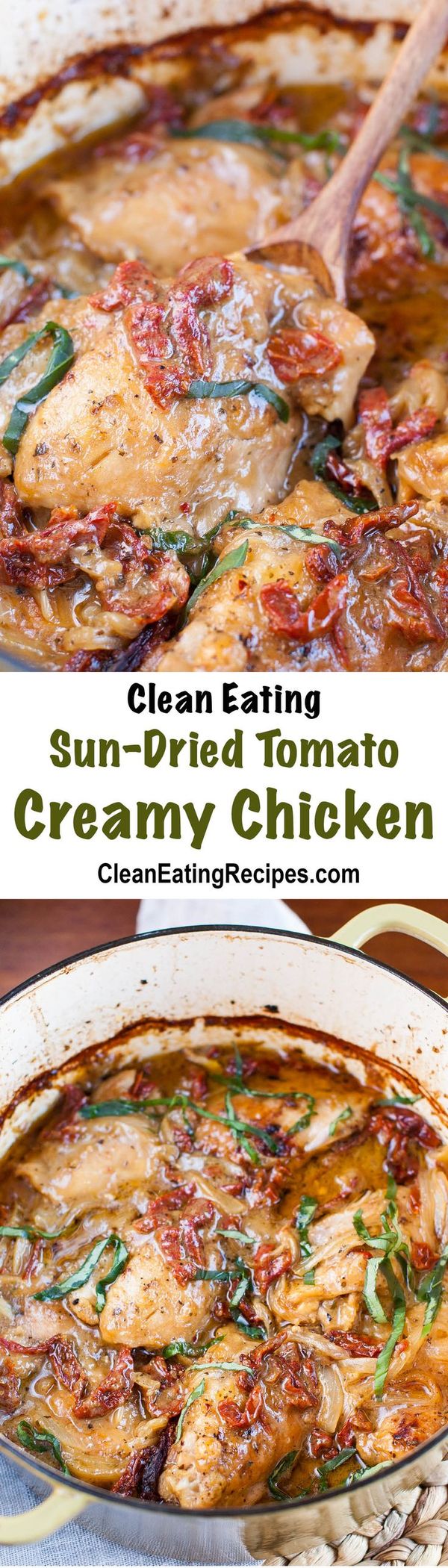 Creamy Sun-dried Tomato Clean Eating Chicken