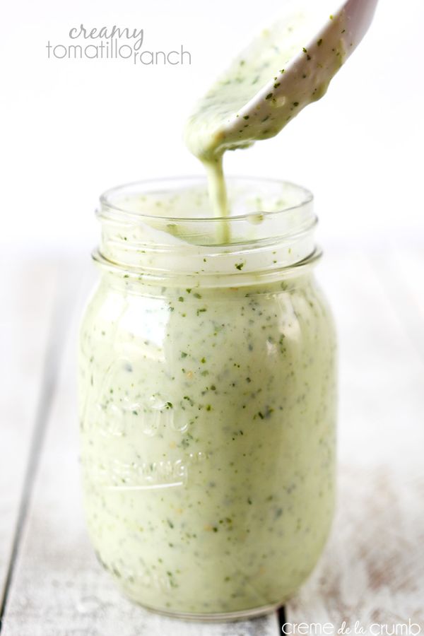 Creamy Tomatillo Ranch (cafe rio copycat