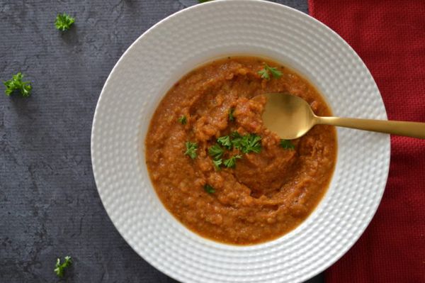 Creamy Tomato Lentil Soup