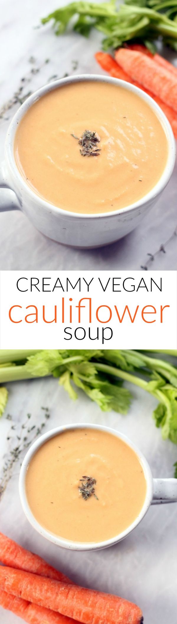 Creamy Vegan Cauliflower Soup