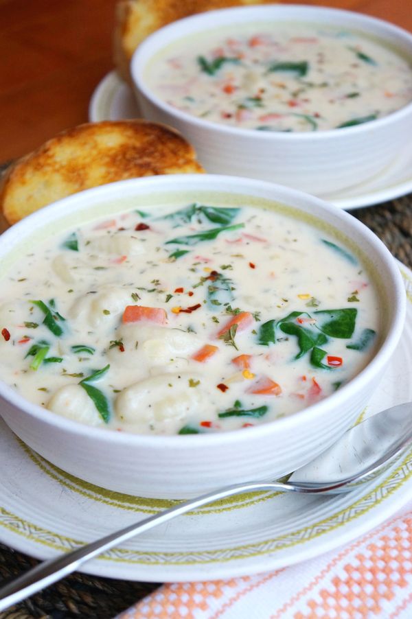 Creamy Vegetable Gnocchi Soup