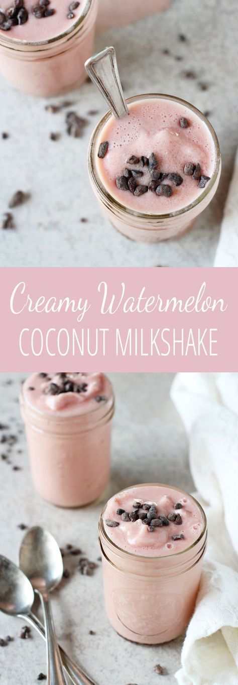 Creamy Watermelon Coconut Milkshake