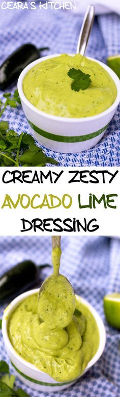 Creamy Zesty Avocado Lime Dressing