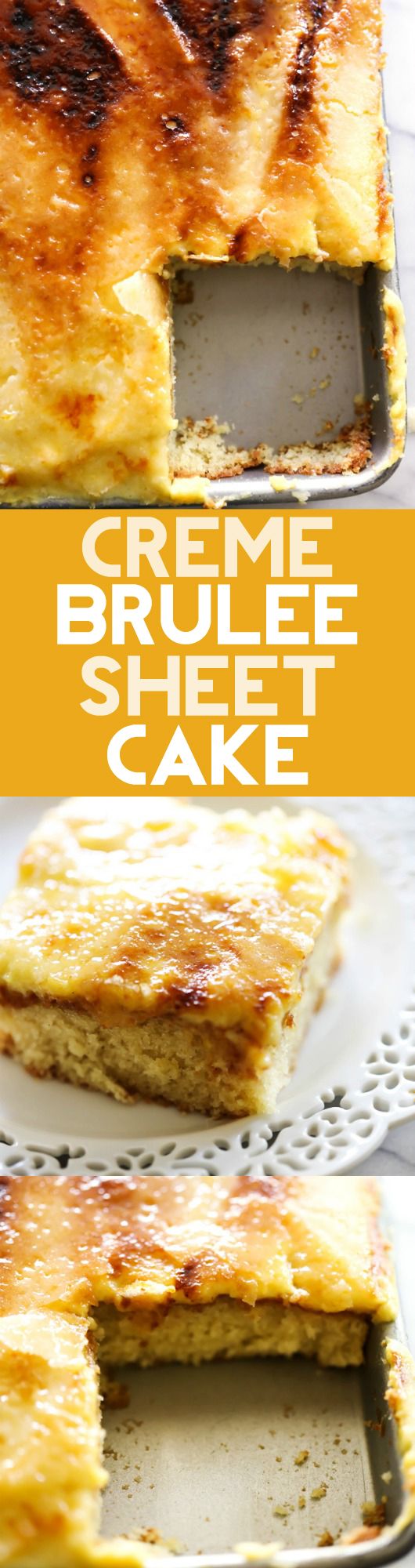 Creme Brûlée Sheet Cake