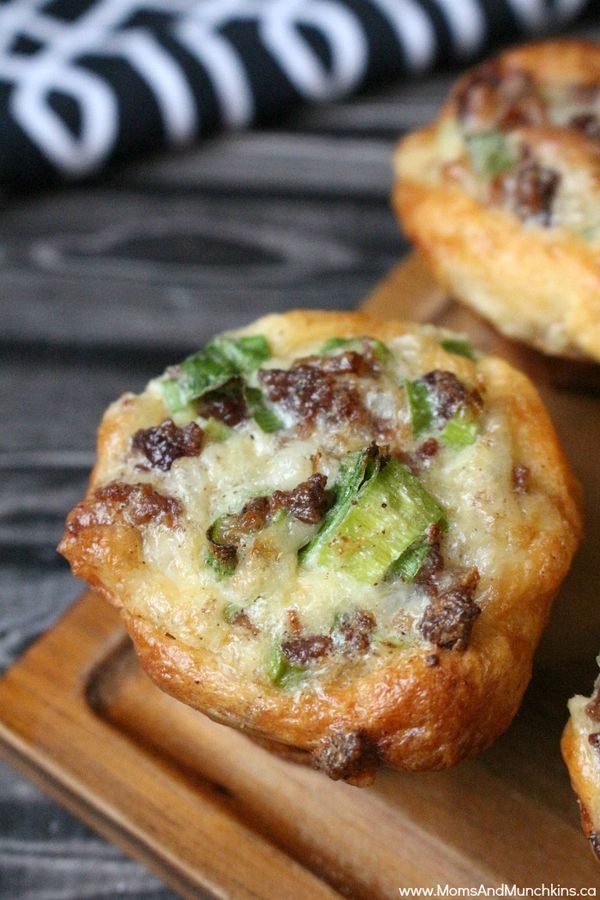 Crescent Bacon Cheese Tartlets