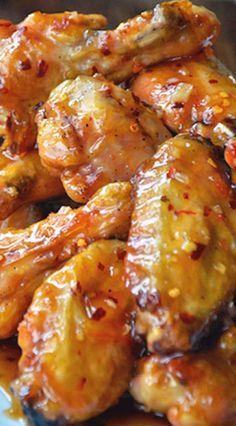 Crispy Baked Orange Chicken Wings