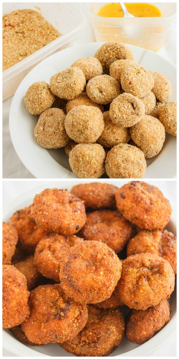 Crispy Deep-Fried Breaded Mushrooms