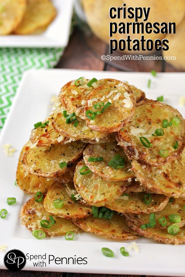 Crispy Garlic Parmesan Potatoes