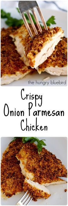 Crispy Onion Parmesan Chicken