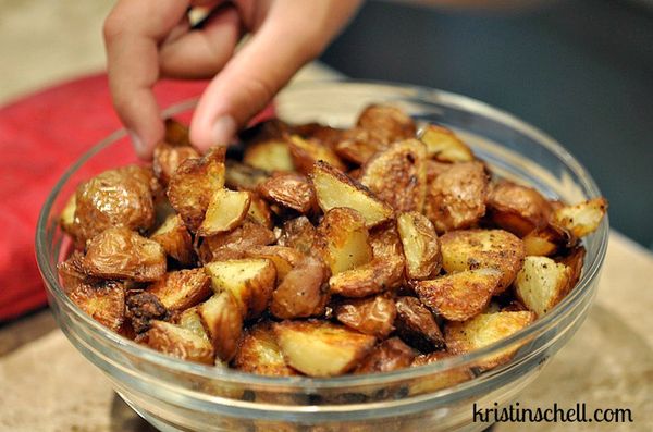 Crispy Oven Baked Potato Bites