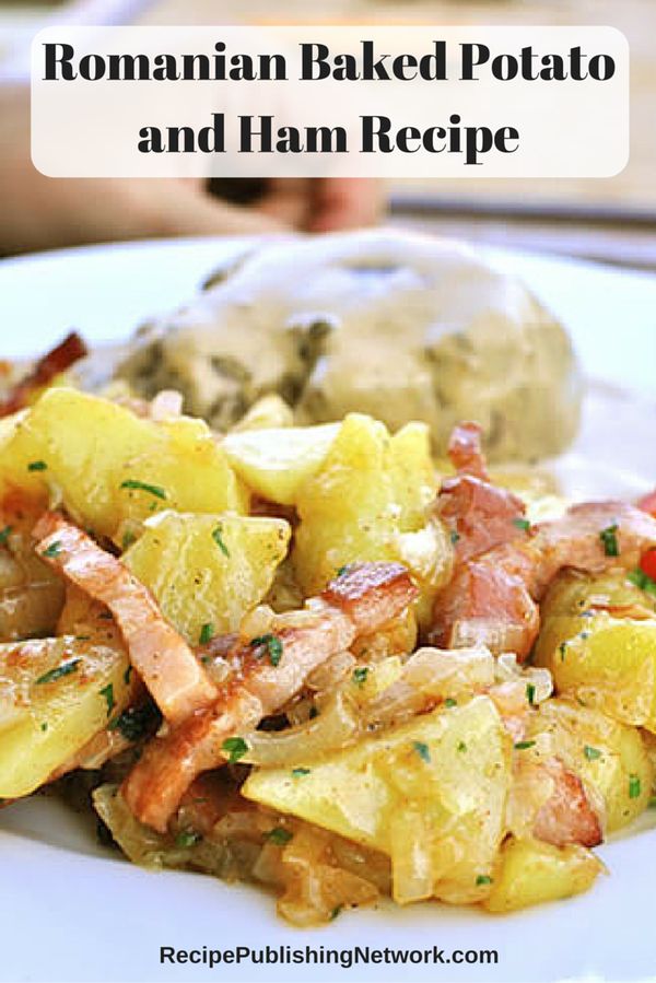 Crispy Potato and Ham Recipe with Garlic