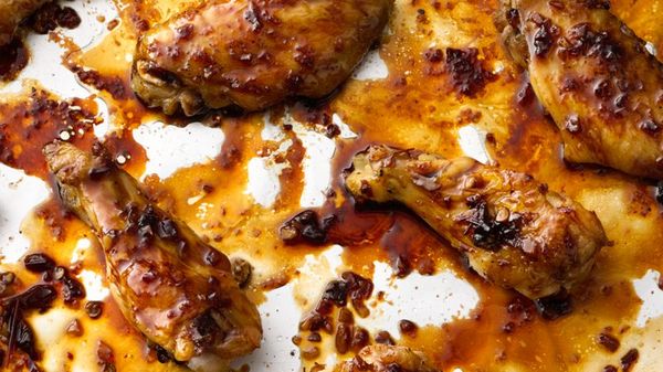 Crispy Soy-Glazed Sticky Chicken Wings