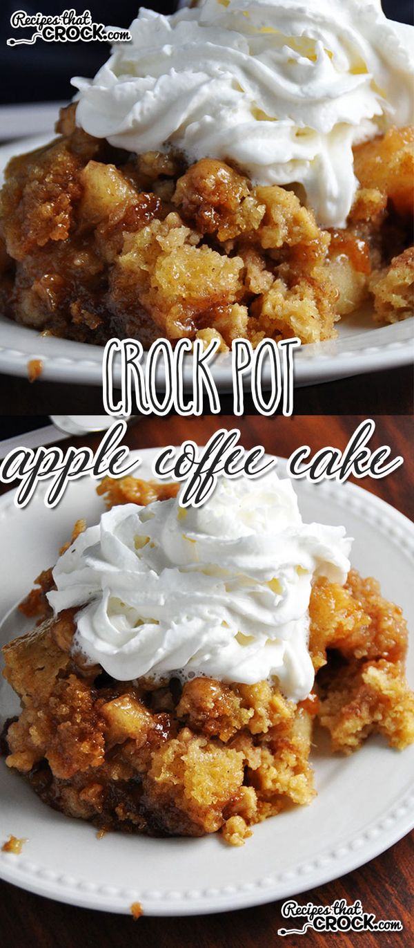 Crock Pot Apple Coffee Cake