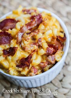 Crock Pot Bacon Macaroni and Cheese