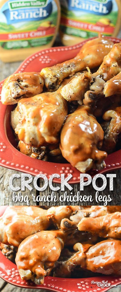 Crock Pot BBQ Ranch Chicken Legs