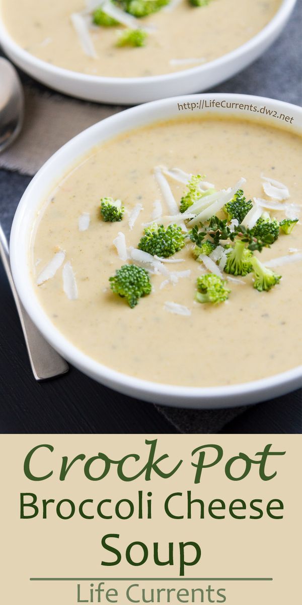 Crock Pot Broccoli Cheese Soup