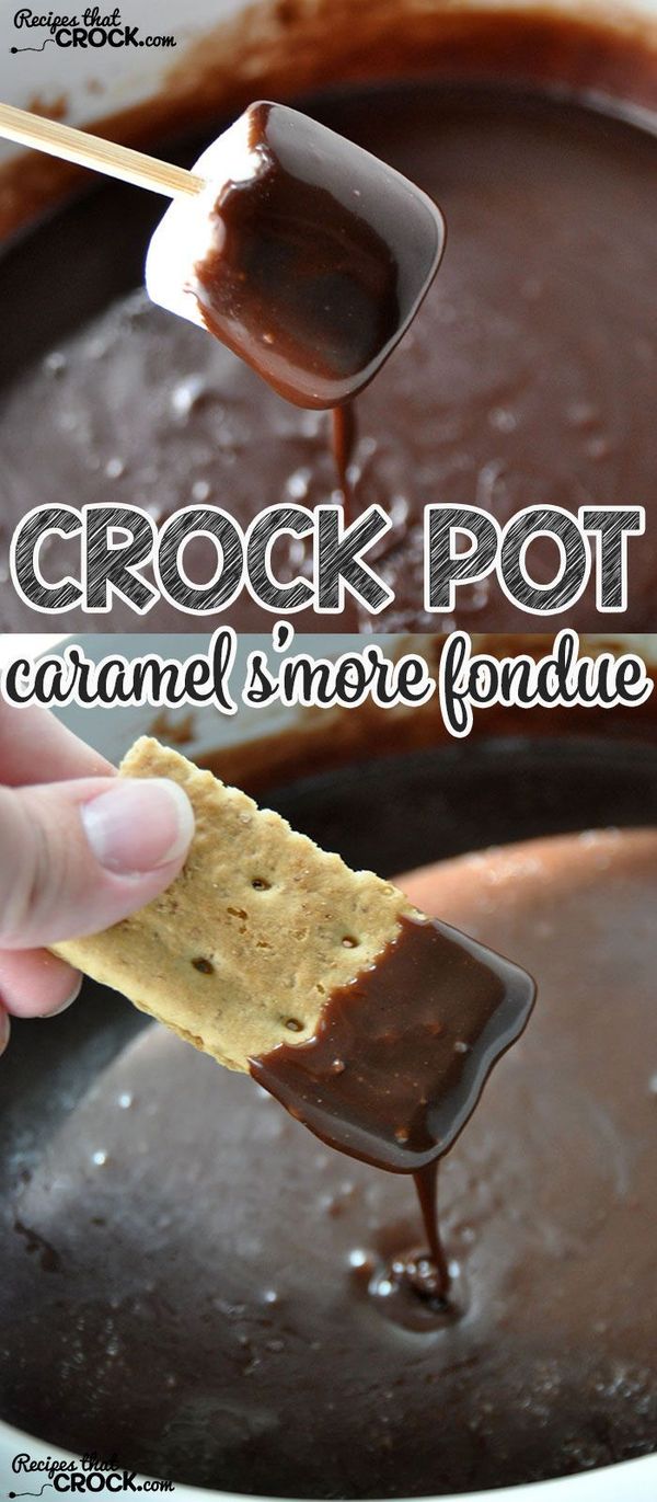 Crock Pot Caramel S'More Fondue