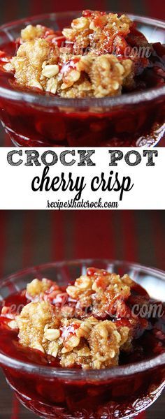 Crock Pot Cherry Crisp