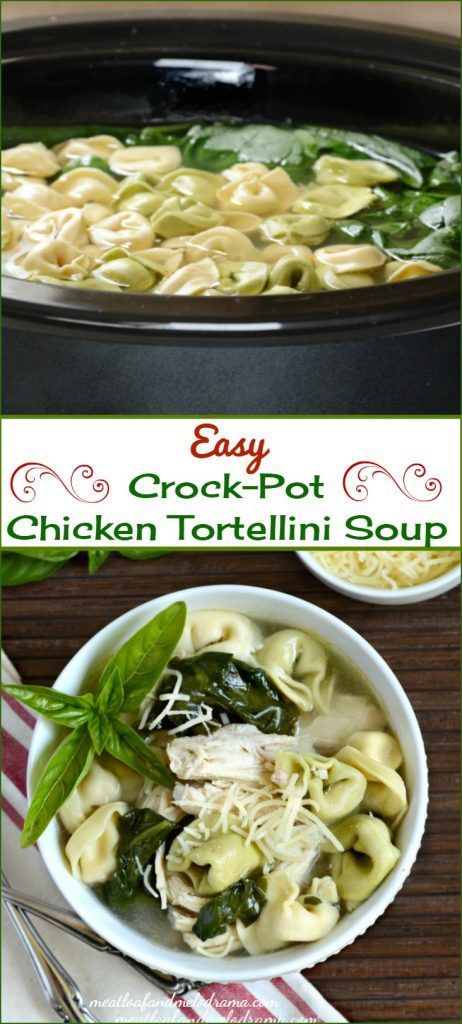 Crock-Pot Chicken Tortellini Soup