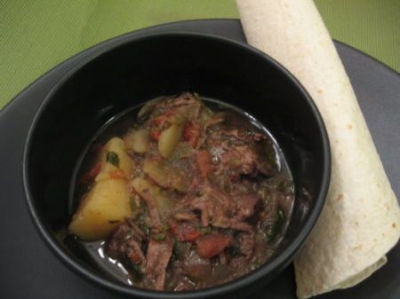 Crock Pot Chile Verde Stew (Caldillo