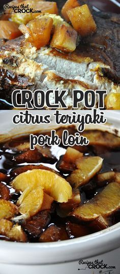 Crock Pot Citrus Teriyaki Pork Loin