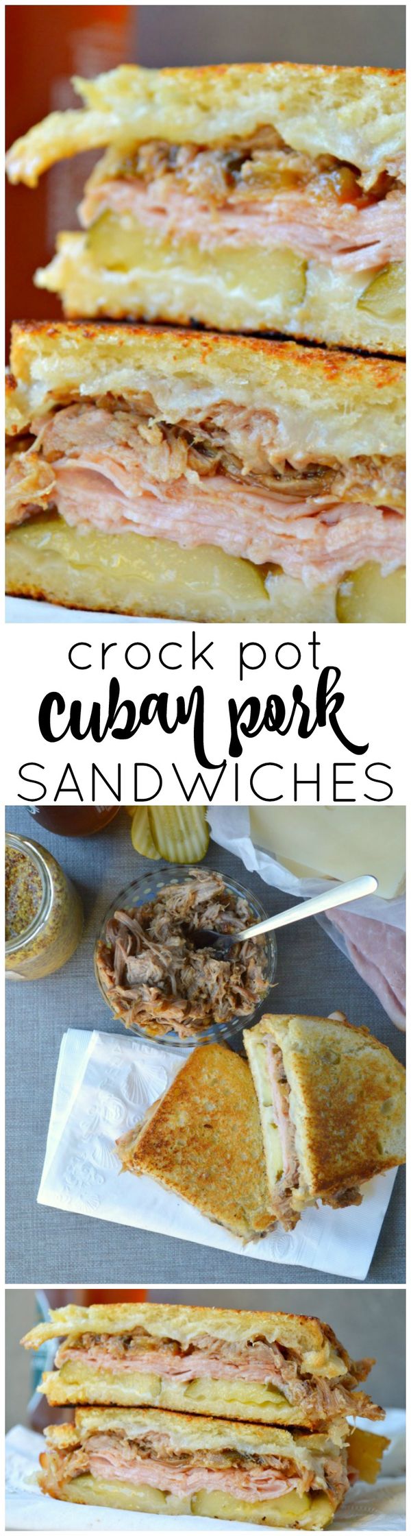 Crock Pot Cuban Pork Sandwiches