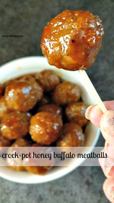 Crock-Pot Honey Buffalo Meatballs