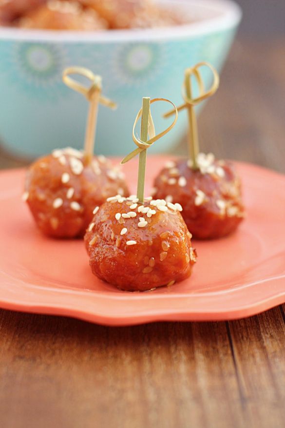 Crock Pot Honey Teriyaki Chicken Meatballs