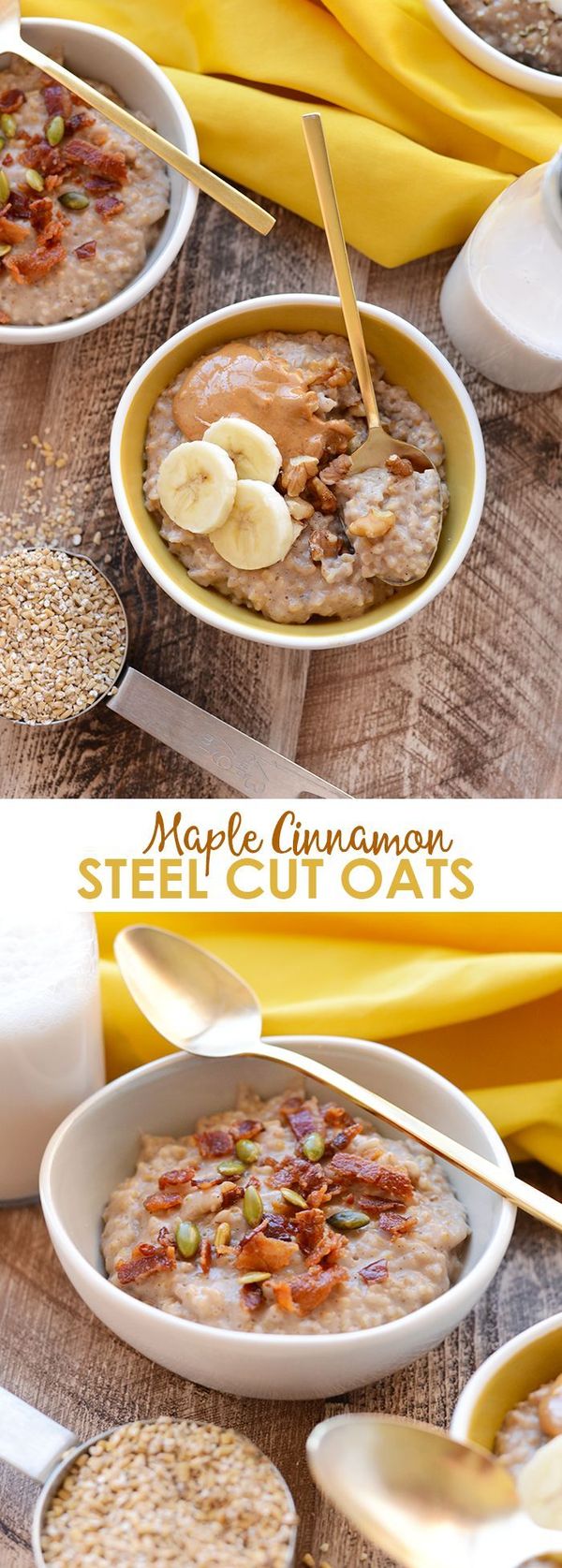 Crock-Pot Maple Cinnamon Steel Cut Oatmeal