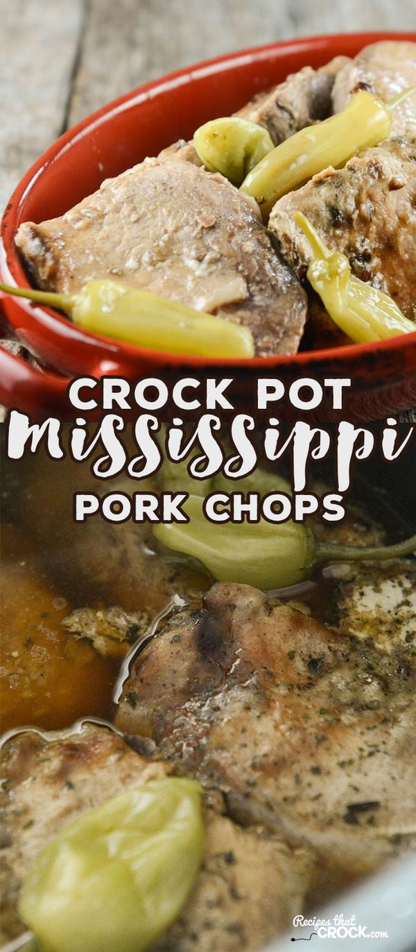 Crock Pot Mississippi Pork Chops