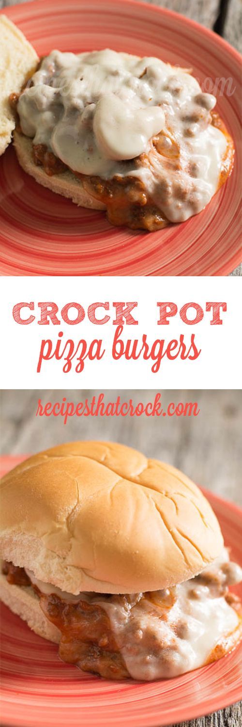 Crock Pot Pizza Burgers